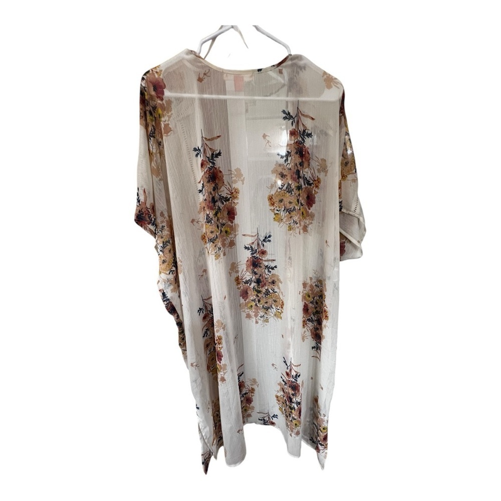 Band of Gypsies Multicolor Floral Kimono - Picture 2 of 4